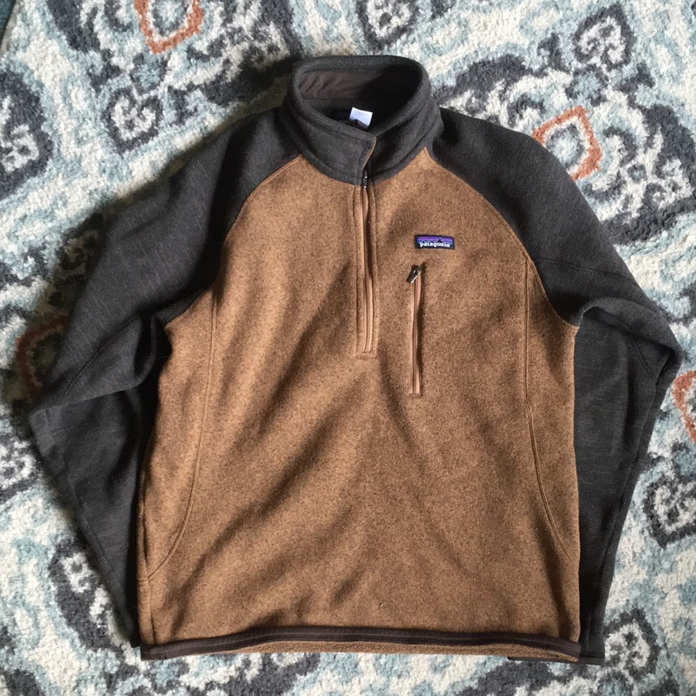 Patagonia pullover mens m rugged look thick warm